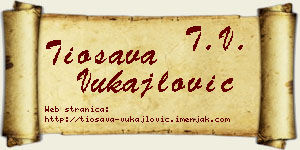 Tiosava Vukajlović vizit kartica